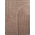 Pia 1612 beige · Moderner Teppich mit geschwungenem Linienmuster