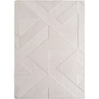 Pia 1613 creme · Moderner Teppich mit geometrischem Reliefmuster