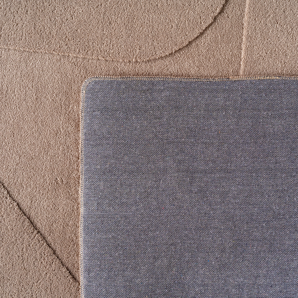 Pia 1614 beige · Moderner Teppich mit abstraktem Reliefmuster