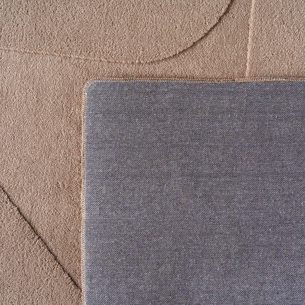 Pia 1614 beige · Moderner Teppich mit abstraktem Reliefmuster