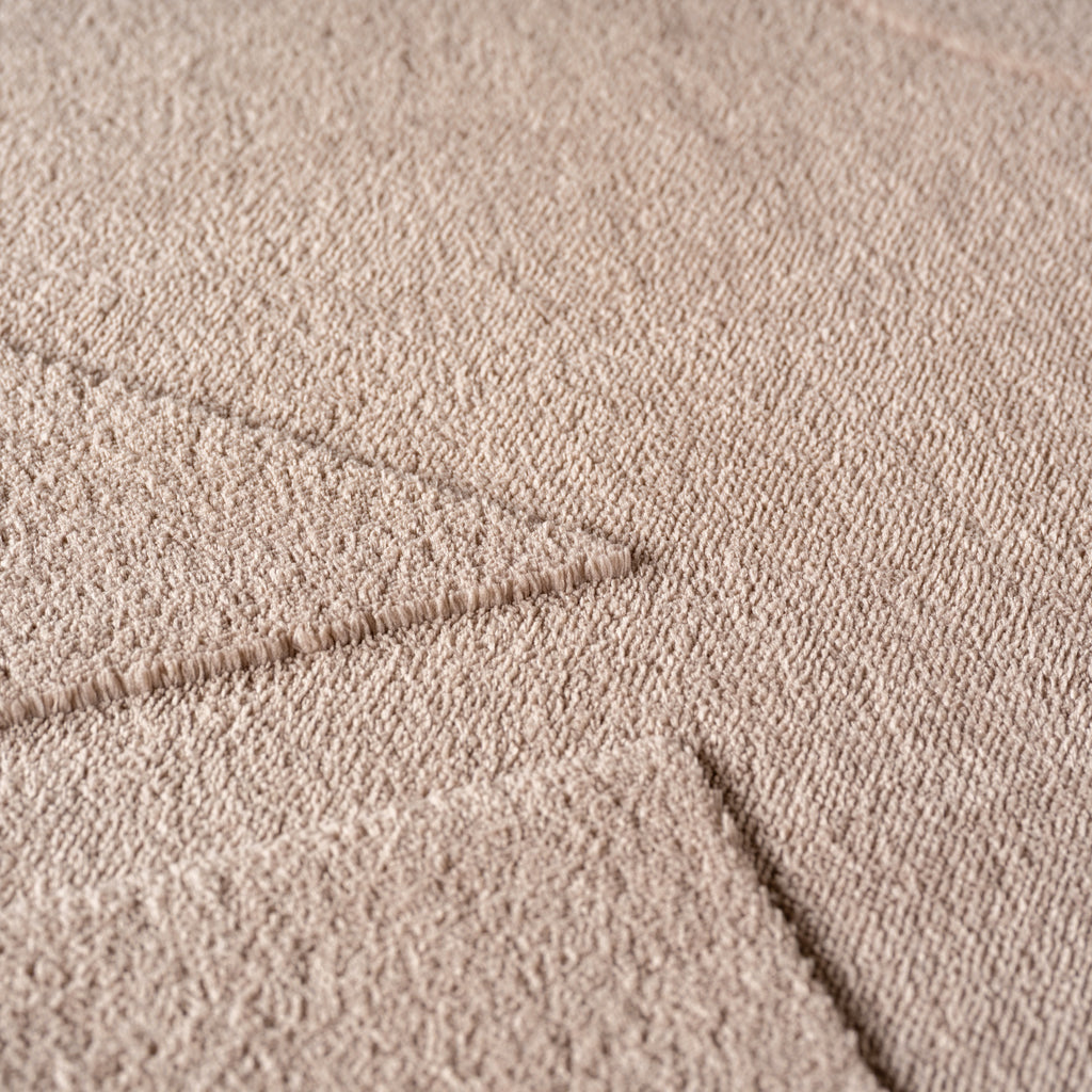 Pia 1614 beige · Moderner Teppich mit abstraktem Reliefmuster