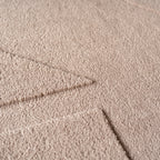Pia 1614 beige · Moderner Teppich mit abstraktem Reliefmuster