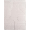 Pia 1614 creme · Moderner Teppich mit abstraktem Reliefmuster
