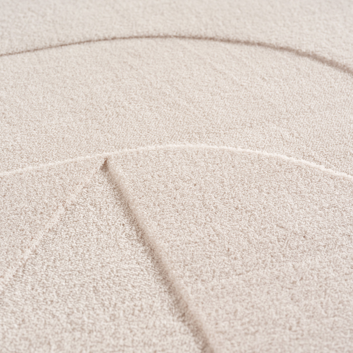 Pia 1614 creme · Moderner Teppich mit abstraktem Reliefmuster