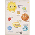Play 2019 beige · Kinderteppich mit Planeten