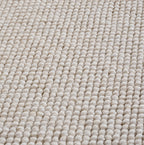 Hira 2200 creme · Moderner geflochtener Weichflor Teppich