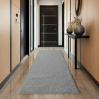Hira 2200 grau · Moderner geflochtener Weichflor Teppich