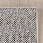 Hira 2200 grau · Moderner geflochtener Weichflor Teppich