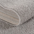 Hira 2200 grau · Moderner geflochtener Weichflor Teppich