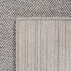 Hira 2200 grau · Moderner geflochtener Weichflor Teppich