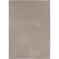 Hira 2201 beige · Moderner Teppich mit geometrischem Strukturdesign