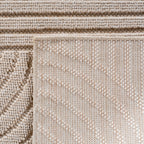 Hira 2201 beige · Moderner Teppich mit geometrischem Strukturdesign