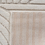 Hira 2201 creme · Moderner Teppich mit geometrischem Strukturdesign