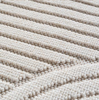 Hira 2201 creme · Moderner Teppich mit geometrischem Strukturdesign