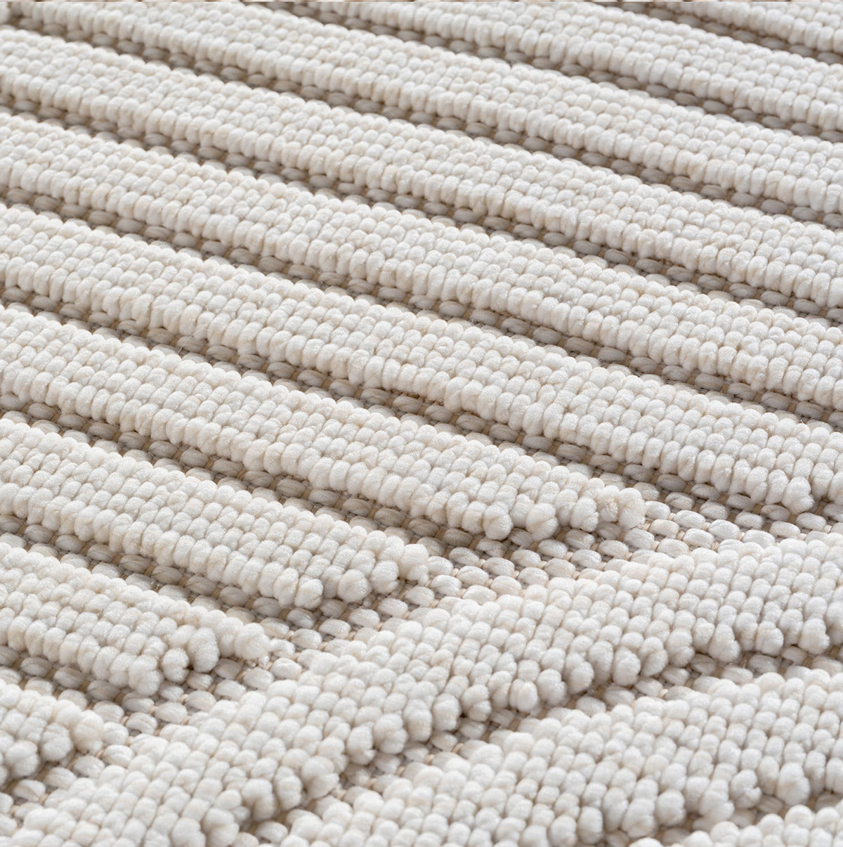 Hira 2201 creme · Moderner Teppich mit geometrischem Strukturdesign