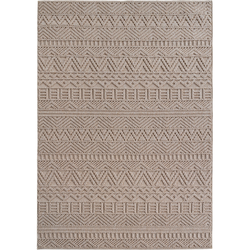 Hira 2202 beige · Moderner Boho-Stil Optik Teppich