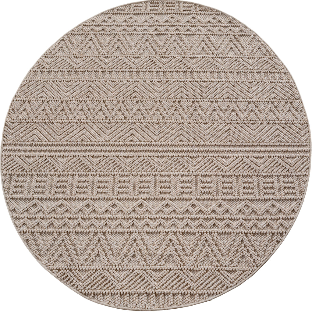 Hira 2202 beige · Moderner Boho-Stil Optik Teppich