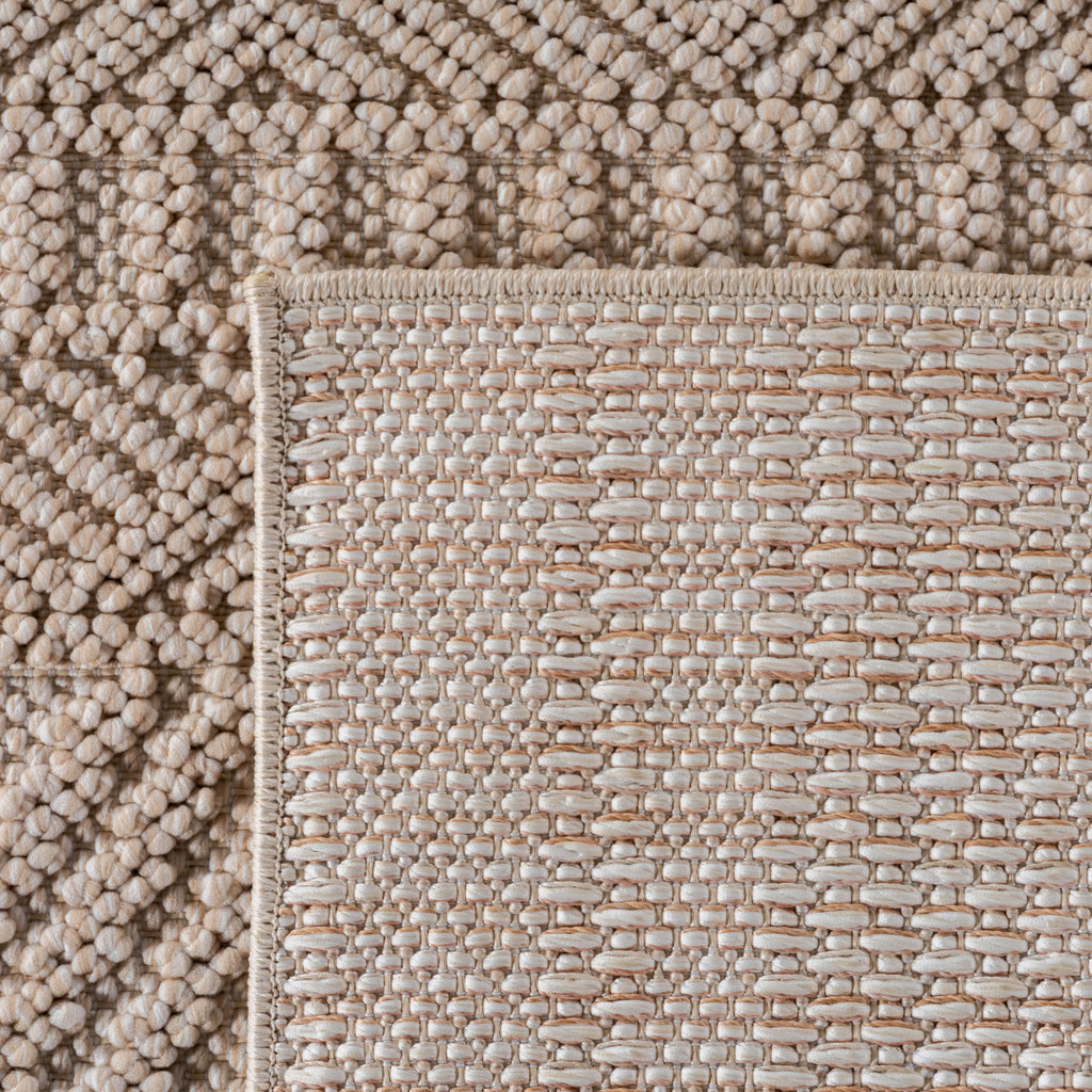 Hira 2202 beige · Moderner Boho-Stil Optik Teppich