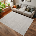Hira 2202 creme · Moderner Boho-Stil Optik Teppich