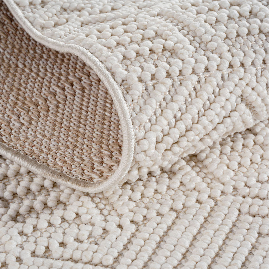 Hira 2202 creme · Moderner Boho-Stil Optik Teppich