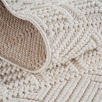 Hira 2202 creme · Moderner Boho-Stil Optik Teppich