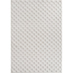 Hira 2203 creme · Moderner Strukturteppich mit geometrischem 3D-Rautenmuster