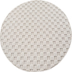 Hira 2203 creme · Moderner Strukturteppich mit geometrischem 3D-Rautenmuster