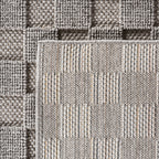 Hira 2203 grau · Moderner Strukturteppich mit geometrischem 3D-Rautenmuster