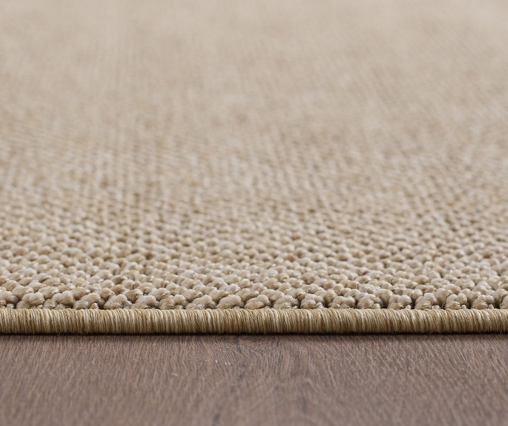 Lena 4300 beige · geflochtener weichflor Teppich