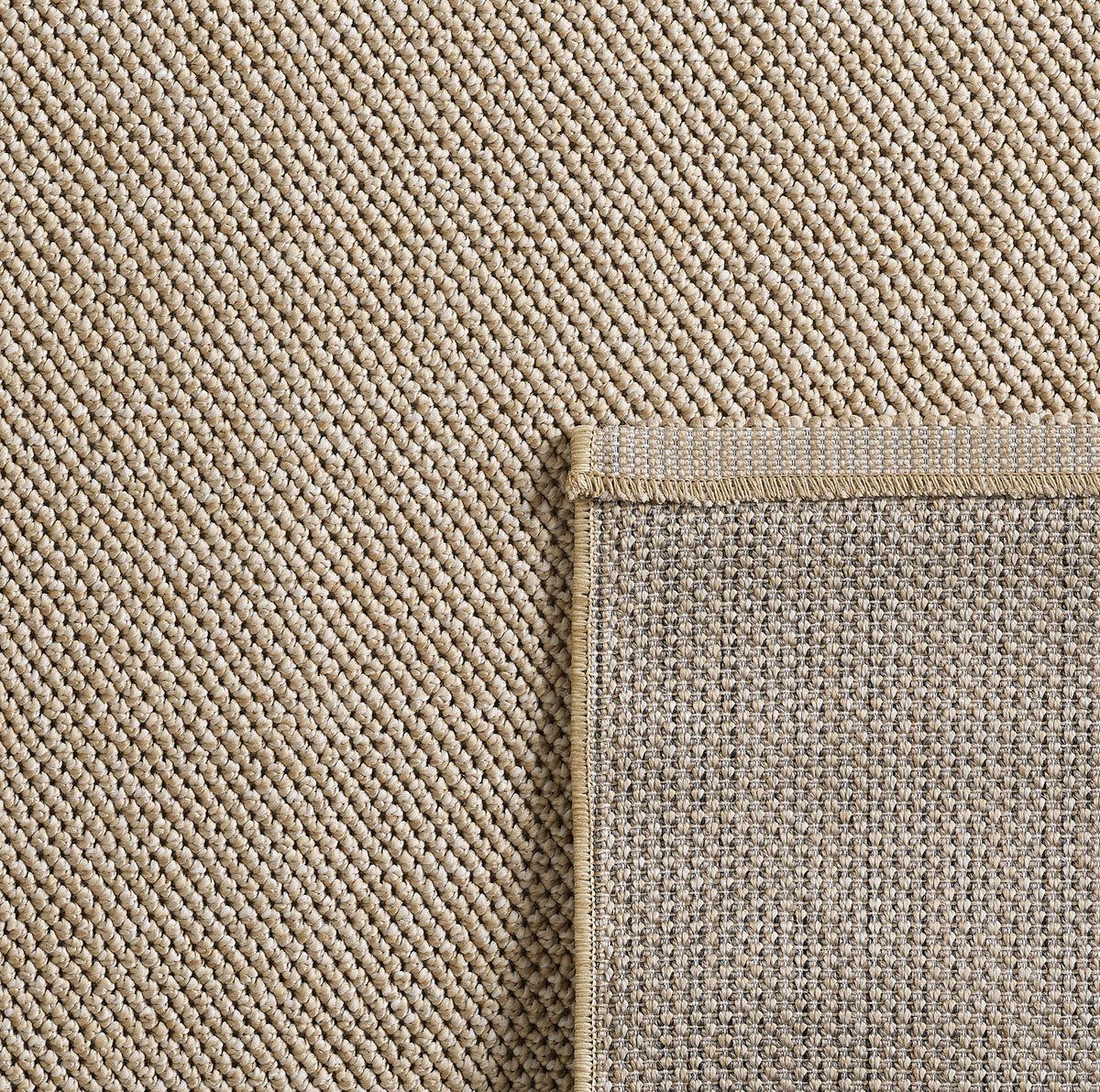 Lena 4300 beige · geflochtener weichflor Teppich