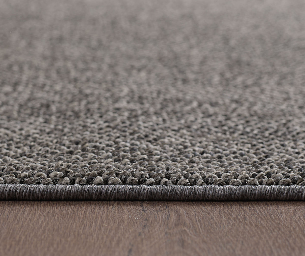 Lena 4300 grau · geflochtener weichflor Teppich