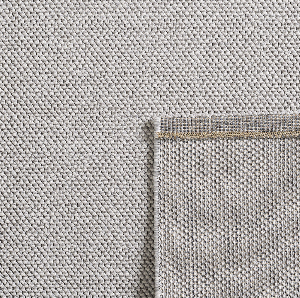 Lena 4300 hellgrau · geflochtener weichflor Teppich