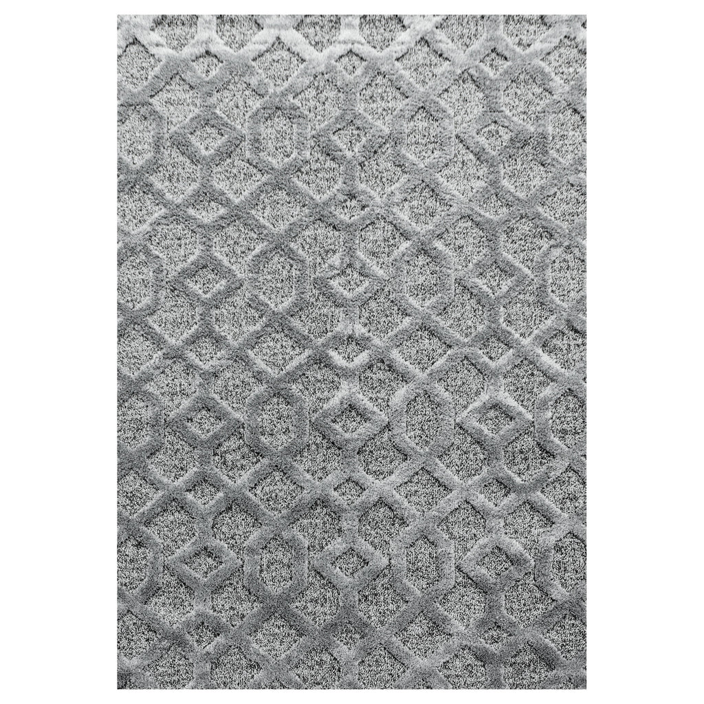 Palmira 4702 grau · Moderner Teppich mit Ethno-Muster