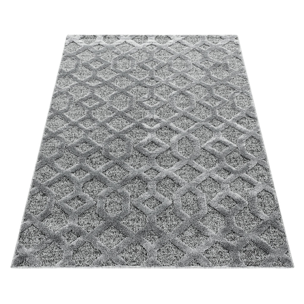 Palmira 4702 grau · Moderner Teppich mit Ethno-Muster