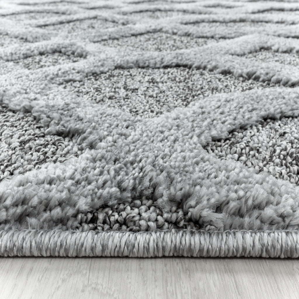 Palmira 4702 grau · Moderner Teppich mit Ethno-Muster