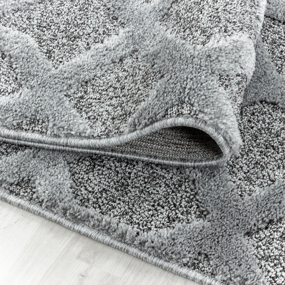 Palmira 4702 grau · Moderner Teppich mit Ethno-Muster