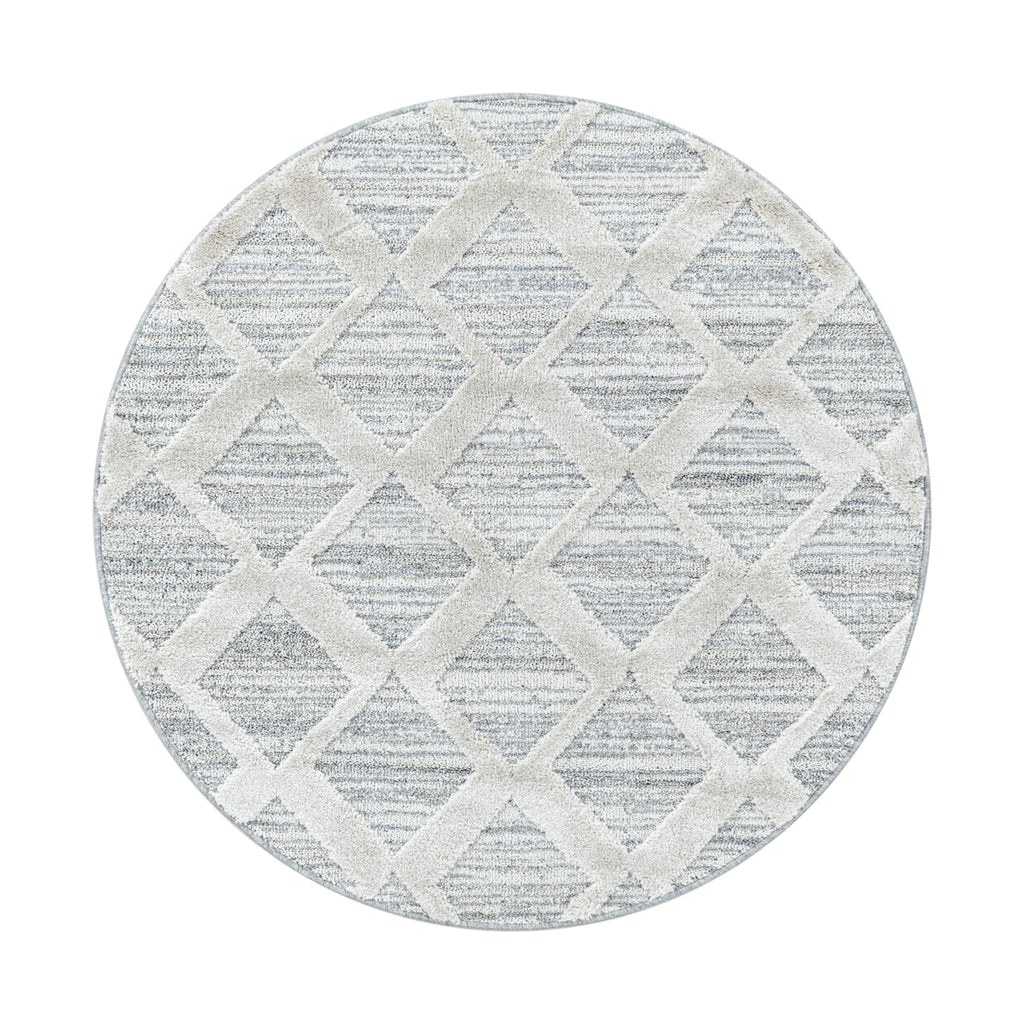 Palmira 4703 grau · Moderner Teppich mit Ethno-Muster