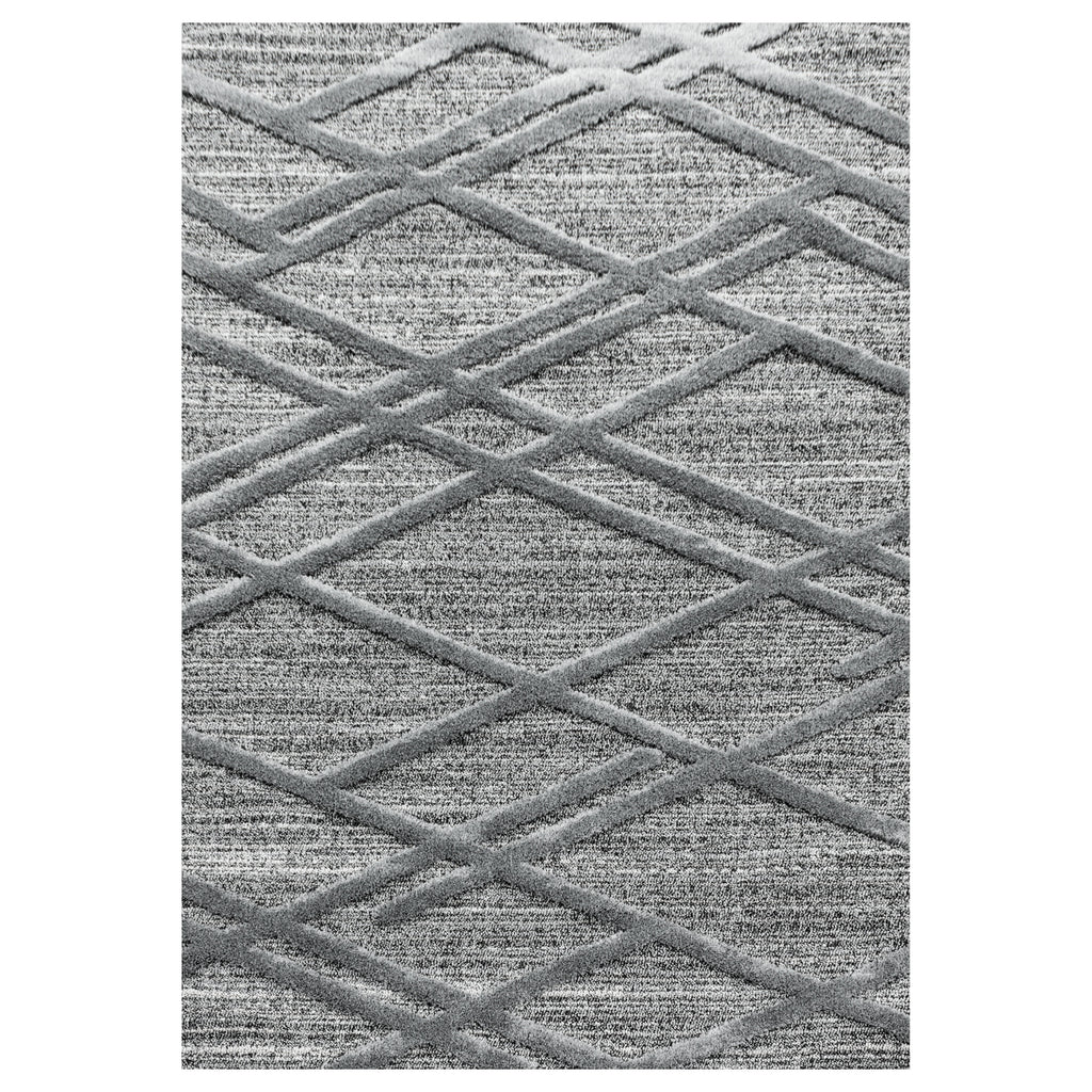 Palmira 4706 grau · Moderner Teppich mit Ethno-Muster