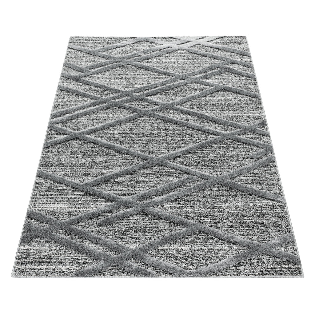 Palmira 4706 grau · Moderner Teppich mit Ethno-Muster