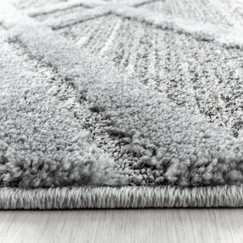 Palmira 4706 grau · Moderner Teppich mit Ethno-Muster