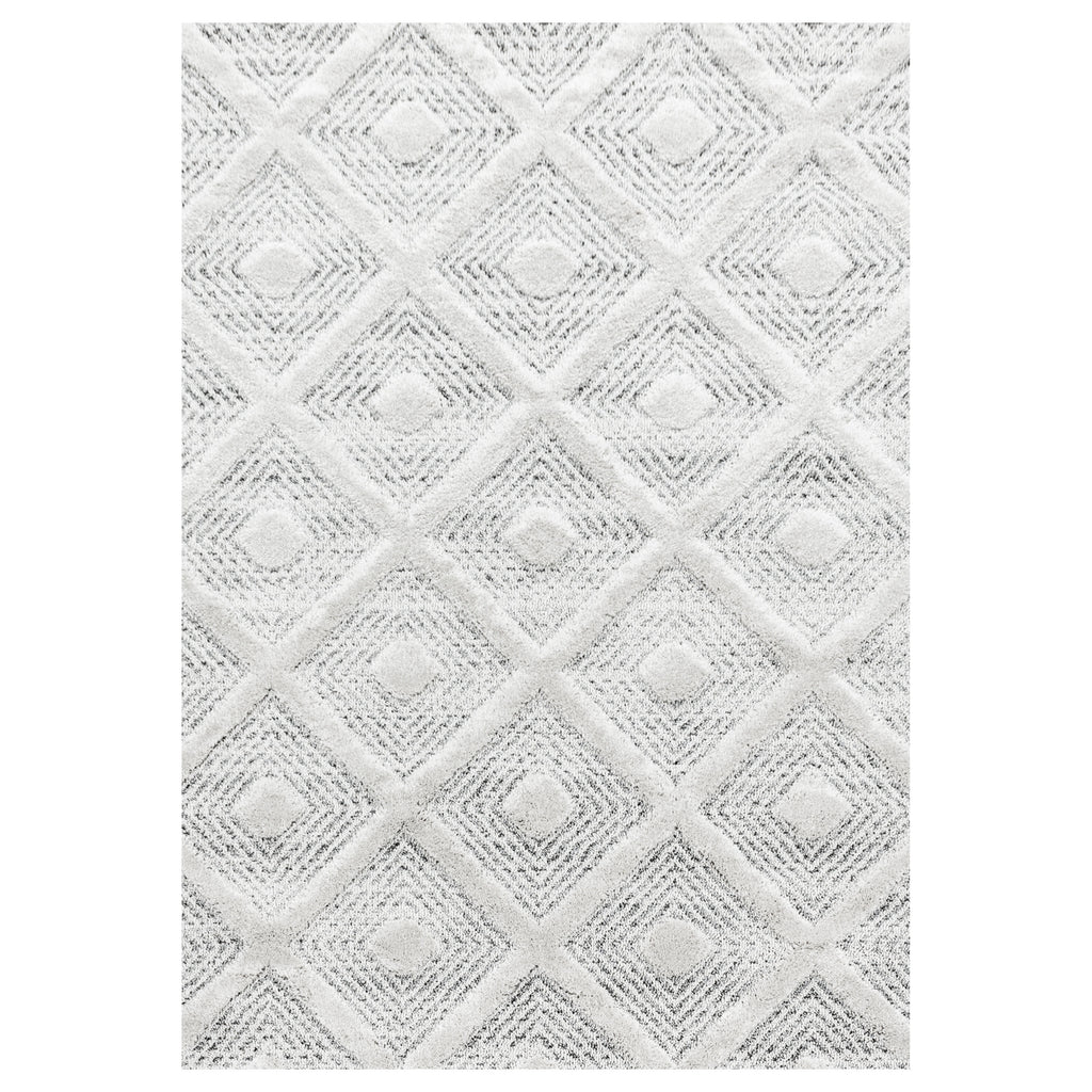 Palmira 4707 grau · Moderner Teppich mit Ethno-Muster