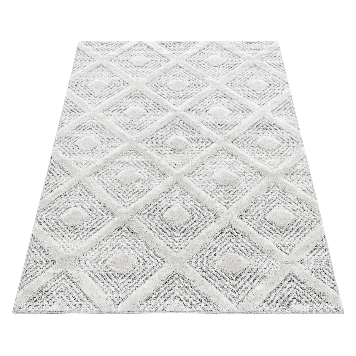 Palmira 4707 grau · Moderner Teppich mit Ethno-Muster