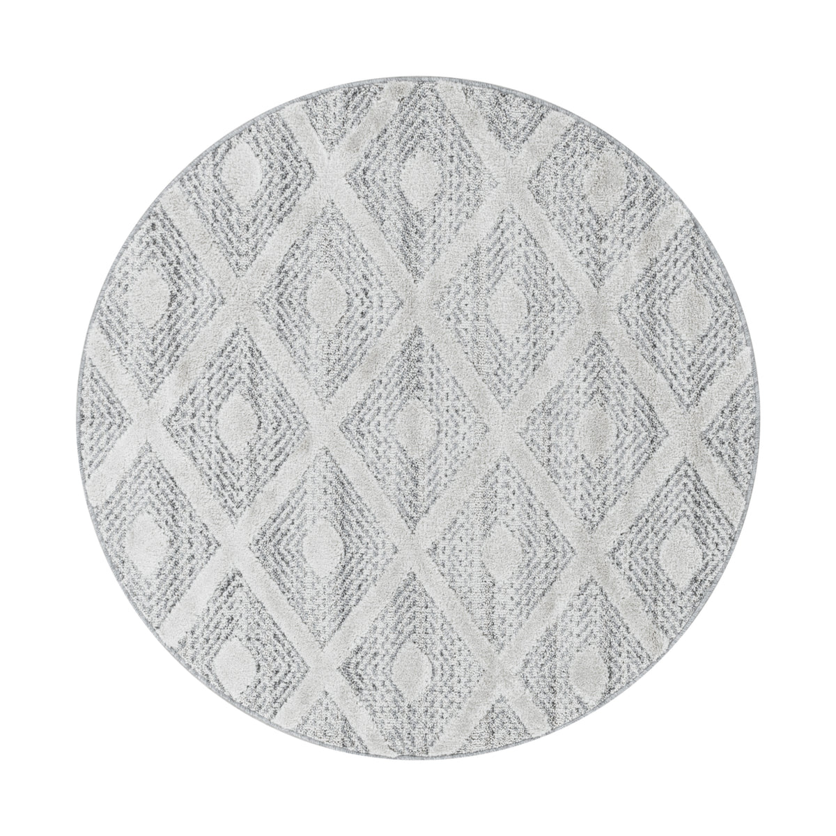 Palmira 4707 grau · Moderner Teppich mit Ethno-Muster