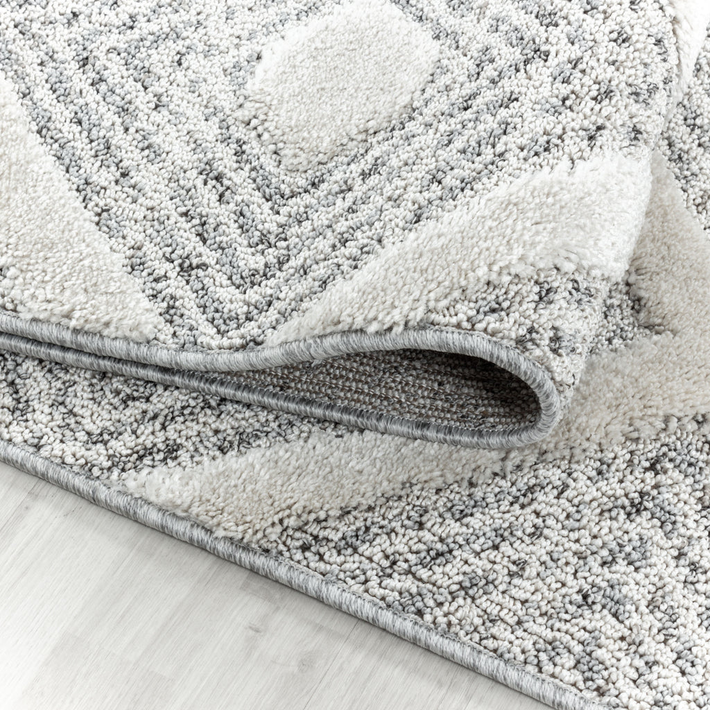 Palmira 4707 grau · Moderner Teppich mit Ethno-Muster