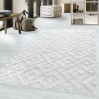Palmira 4708 creme · Moderner Teppich mit Ethno-Muster
