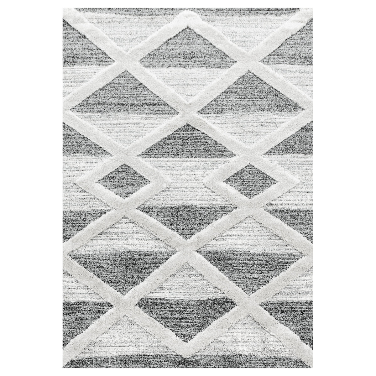 Palmira 4709 grau · Moderner Teppich mit Rautenmuster