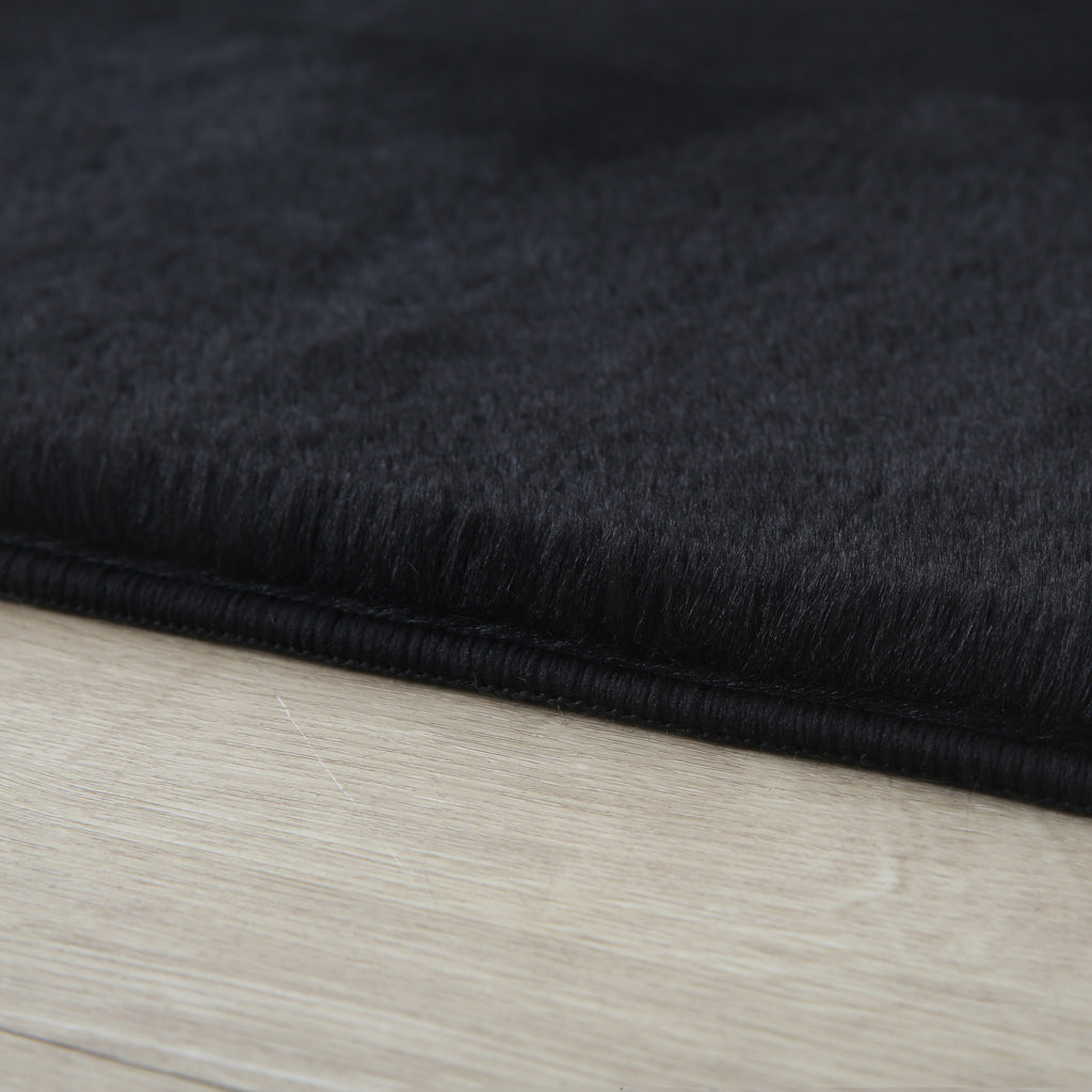 Cuddly 5100 schwarz · Plüschteppich kuschelig & weich
