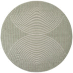 Nora 1201 grün · Moderner Teppich für Indoor & Outdoor