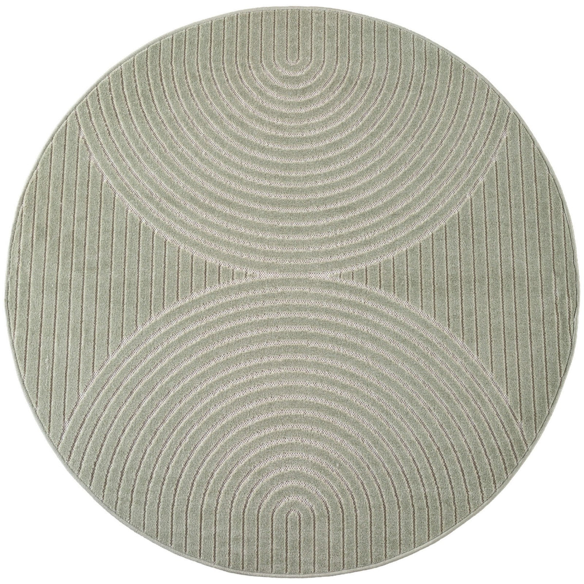 Nora 1201 grün · Moderner Teppich für Indoor & Outdoor